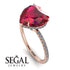 Heart Shape Ruby Ring - Noelle No. 11